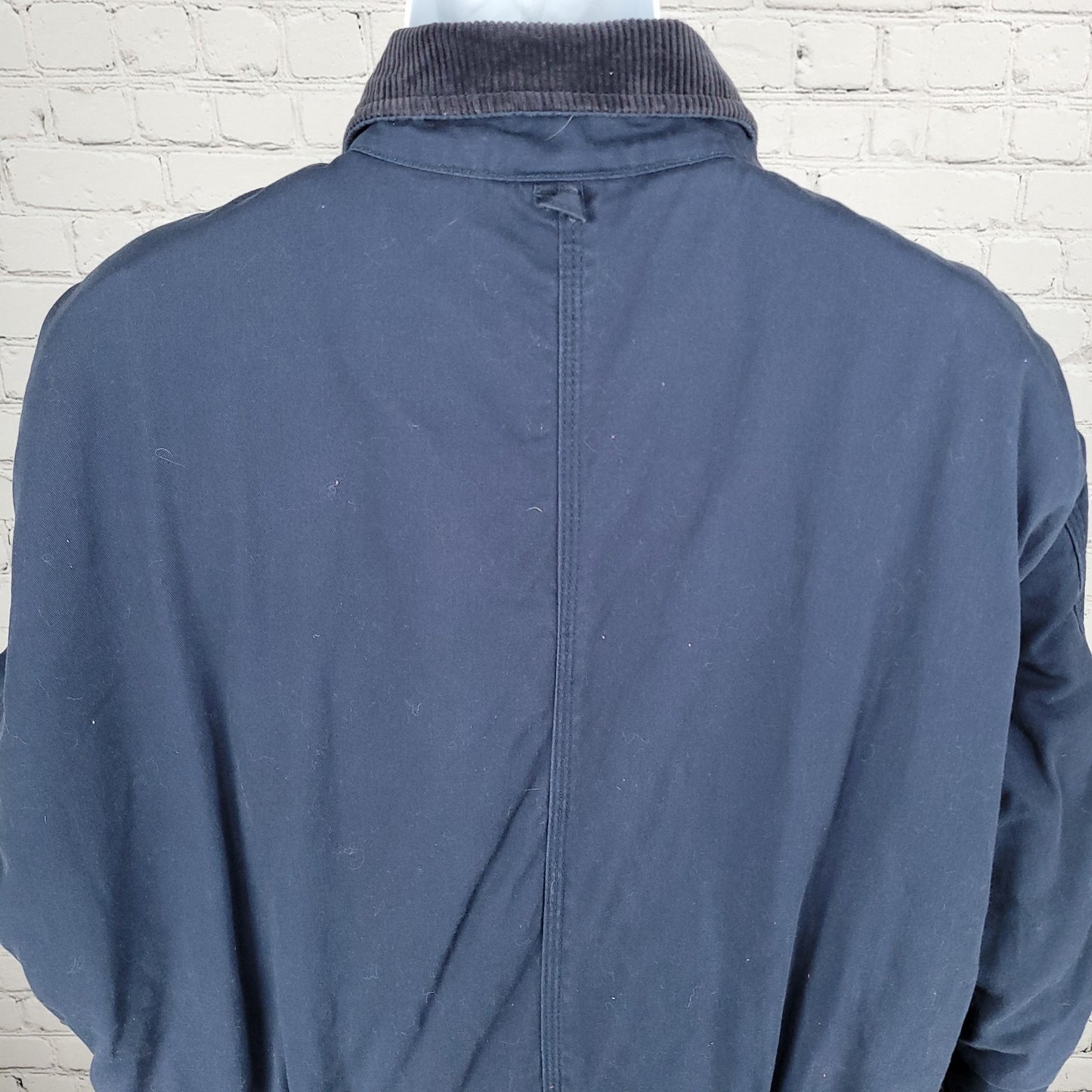 Walls Workwear Navy 100% Cotton Insulated Corduroy Collar Coveralls Size XLT