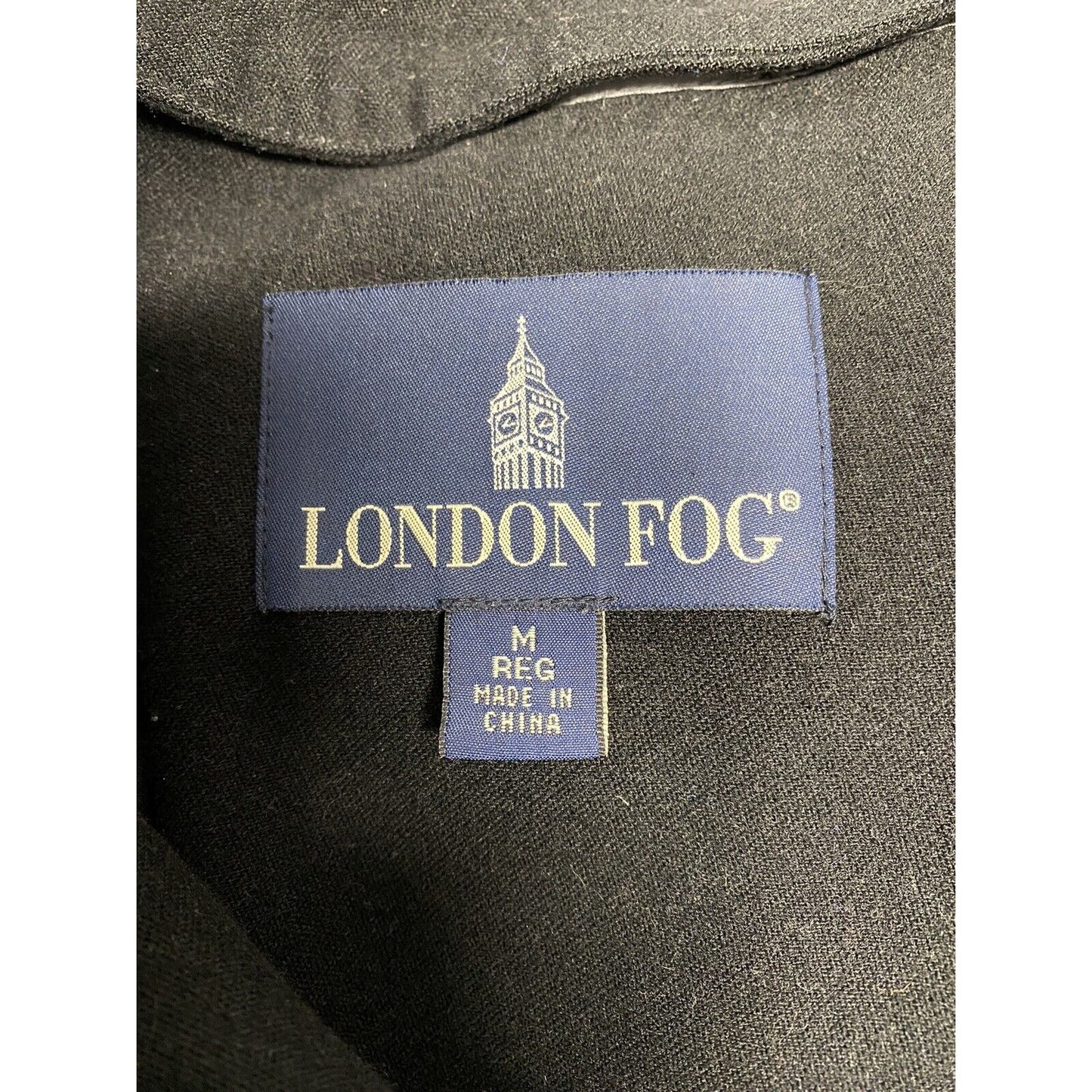 London Fog Black Water Repellent Button Up Coat Jacket W Warmer Yoke Women’s M