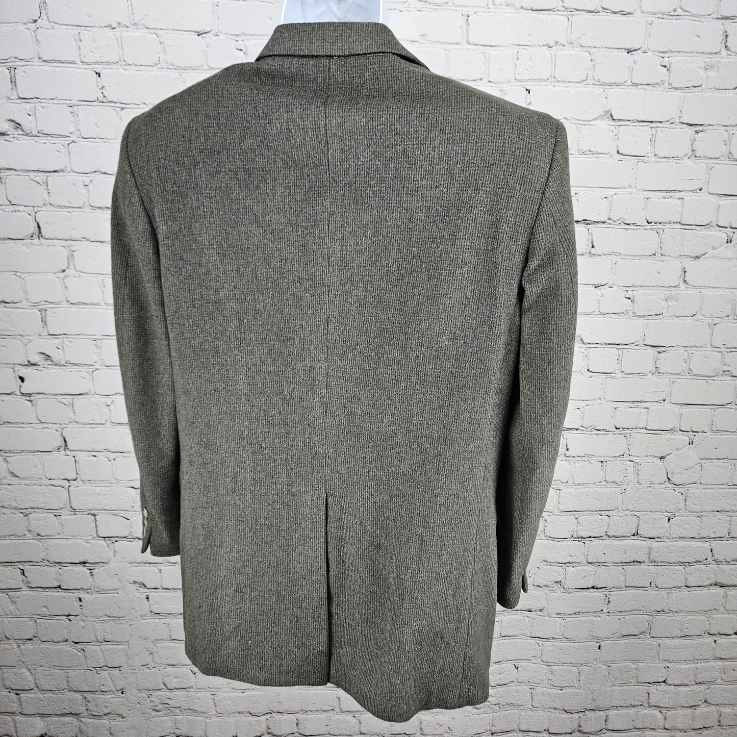 Roberto Vasalli Grey Camelhair Wool Blend 2 Button Notch Blazer Sport Coat 38R
