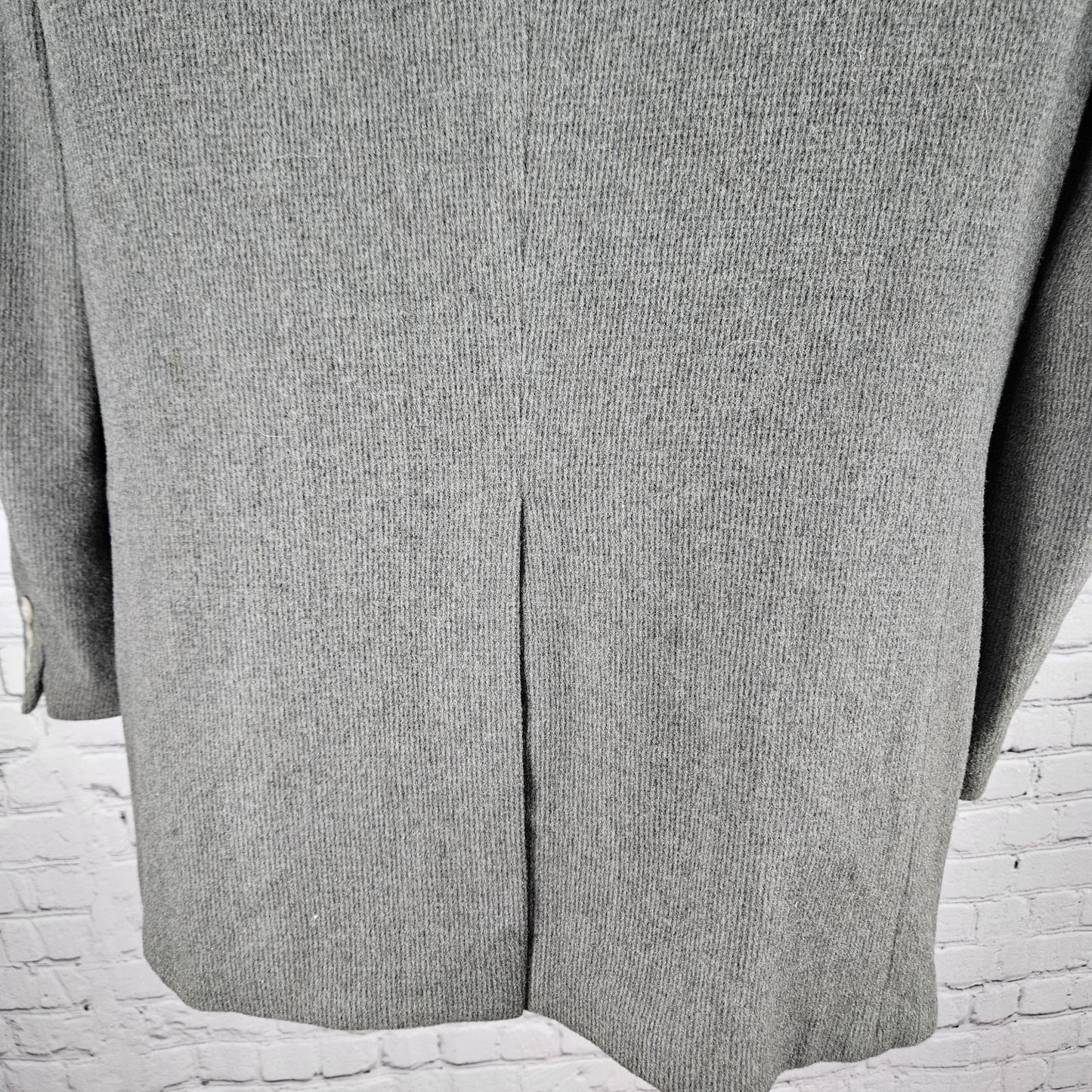 Roberto Vasalli Grey Camelhair Wool Blend 2 Button Notch Blazer Sport Coat 38R