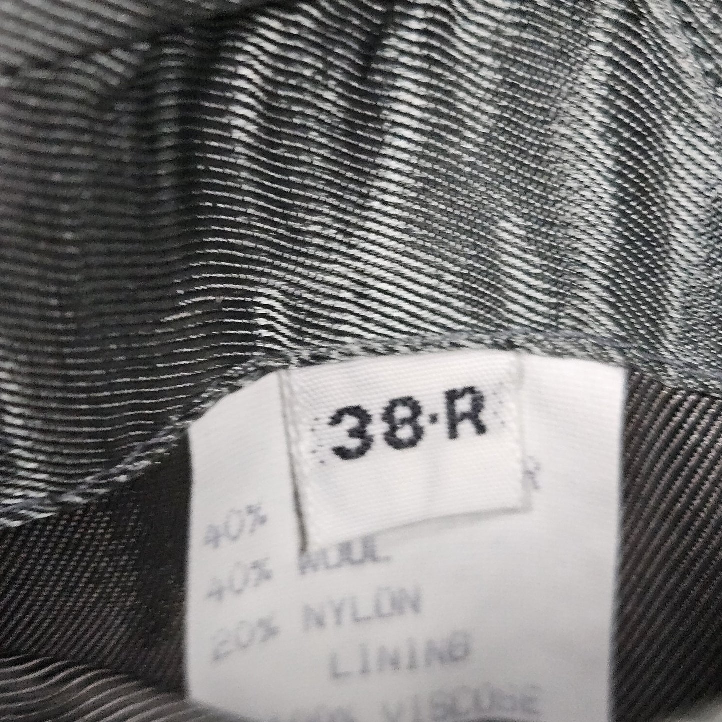 Roberto Vasalli Grey Camelhair Wool Blend 2 Button Notch Blazer Sport Coat 38R