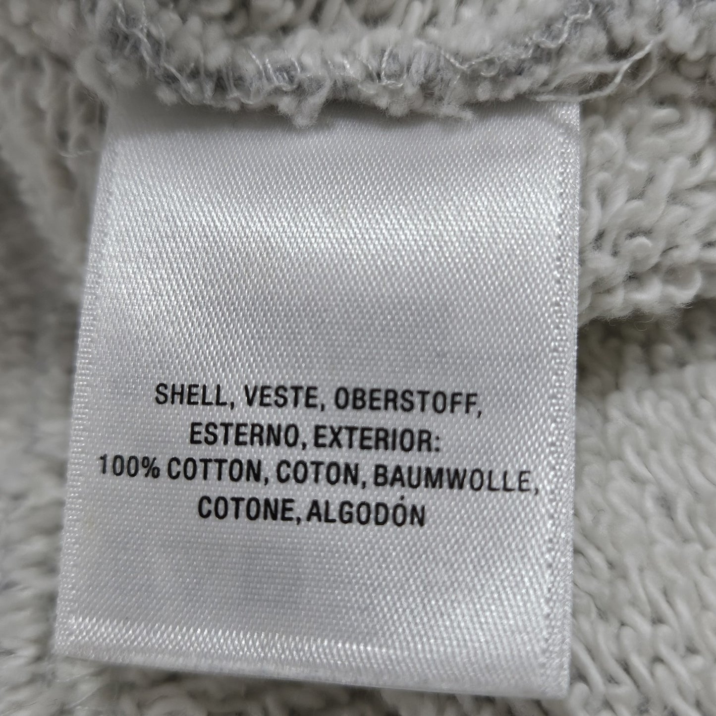 Anthropologie Grey Pearl Crop Short Sleeve Oversized Cut Neck Sweatshirt Top O/S