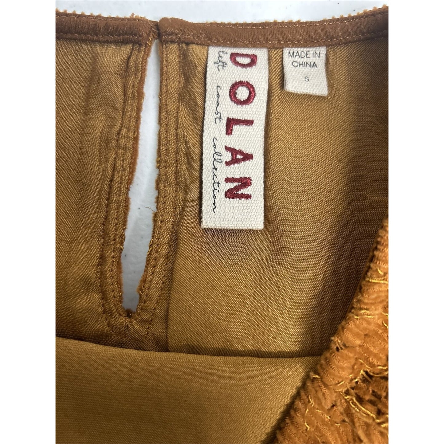 Anthropologie’s Dolan Left Coast Burnt Orange Balloon Sleeve Corduroy Blouse S