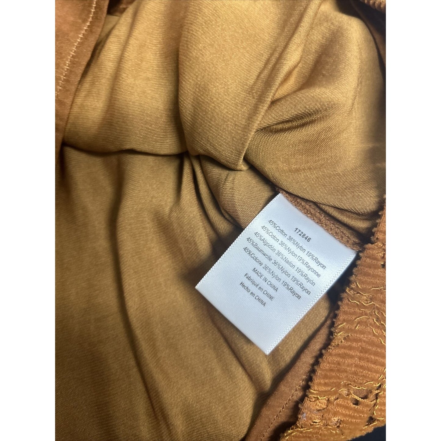 Anthropologie’s Dolan Left Coast Burnt Orange Balloon Sleeve Corduroy Blouse S