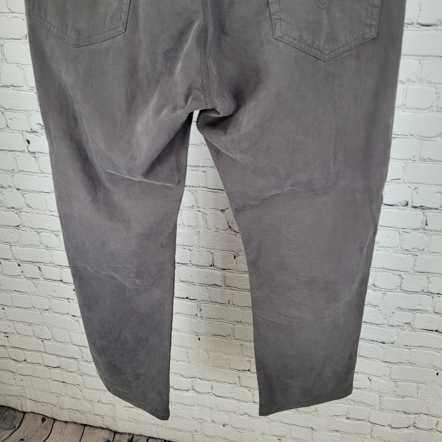 AG Adriano Goldschmied Grey Everett Slim Straight Soft Stretch Jeans Size 36x28