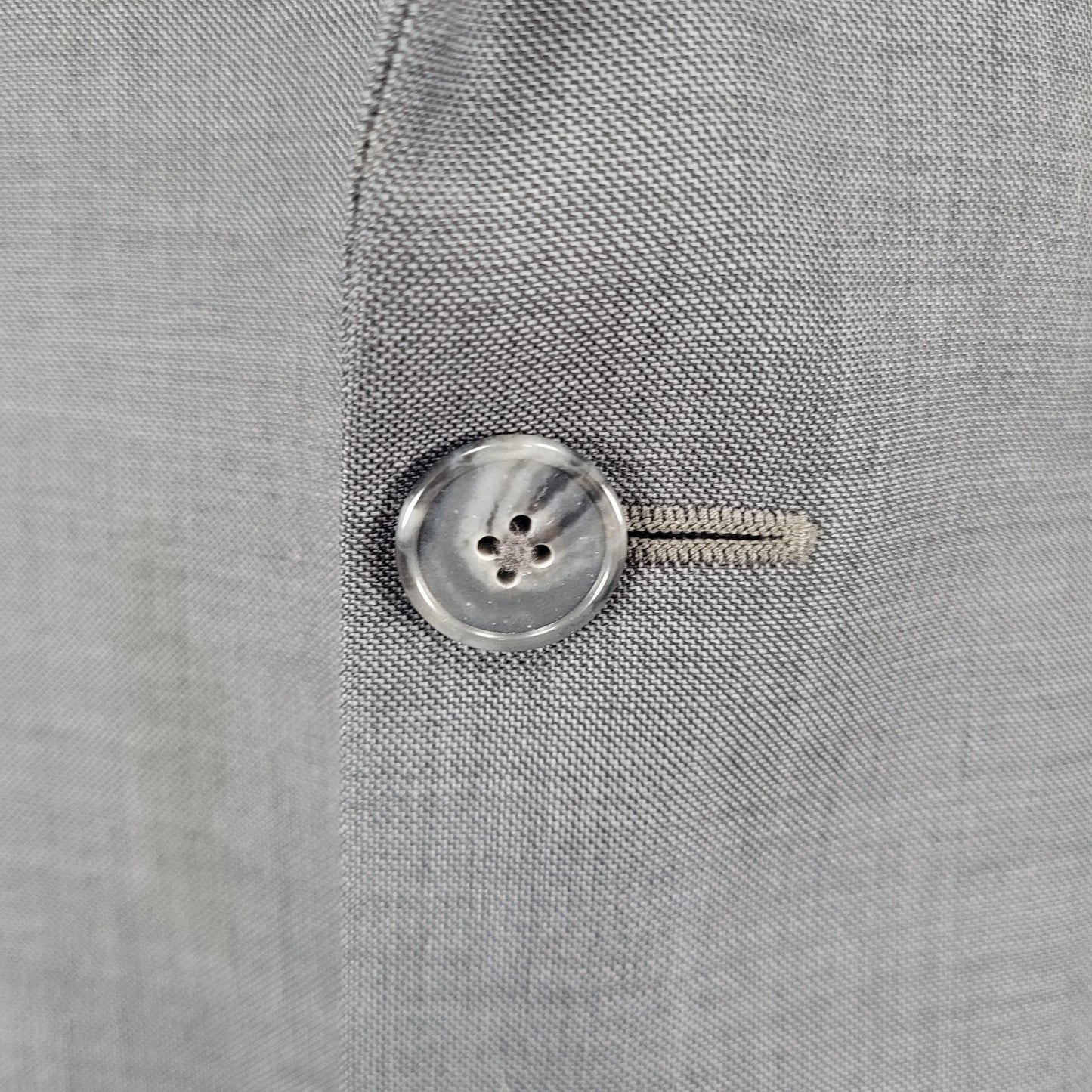 Jos A Bank Traveler Grey 100% Wool Tailored Fit 2 Button Notch Blazer Size 40L