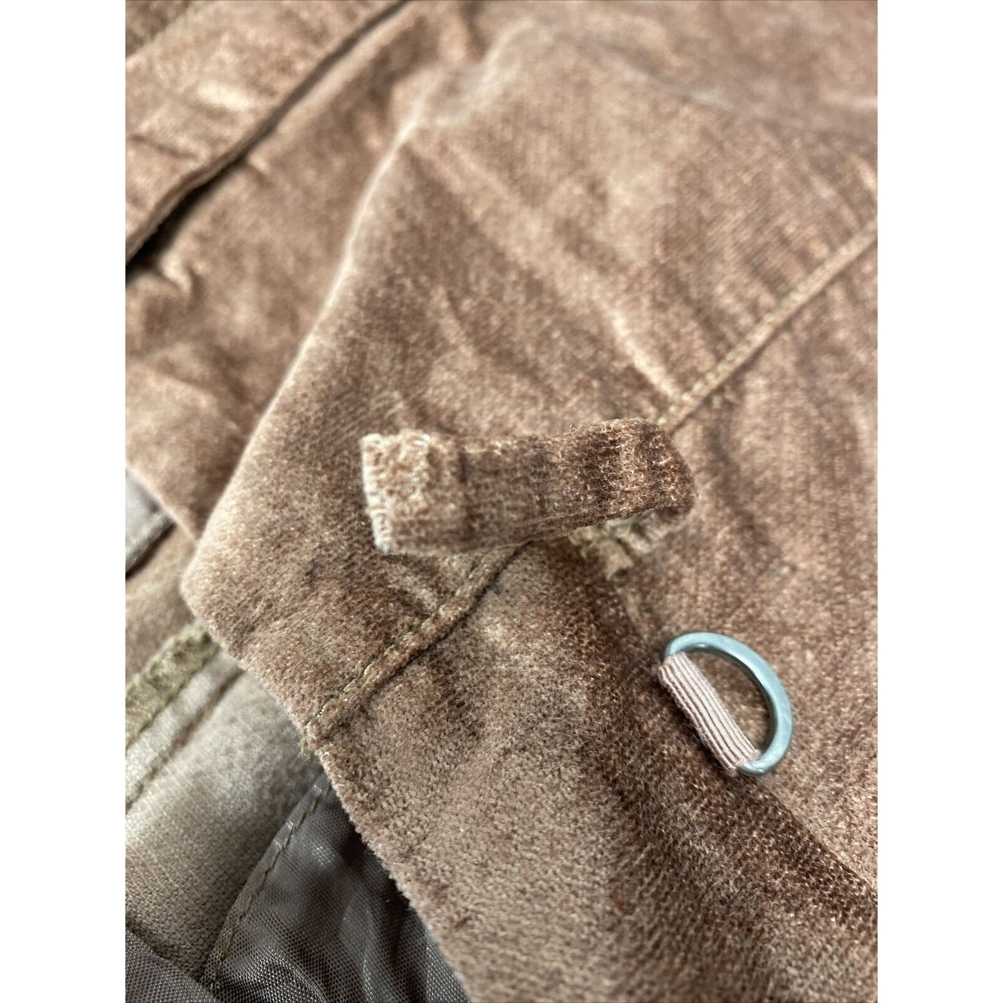 Anthropologie Rose Gold Crushed Velvet The Essential Slim Skinny Leg Pants 2