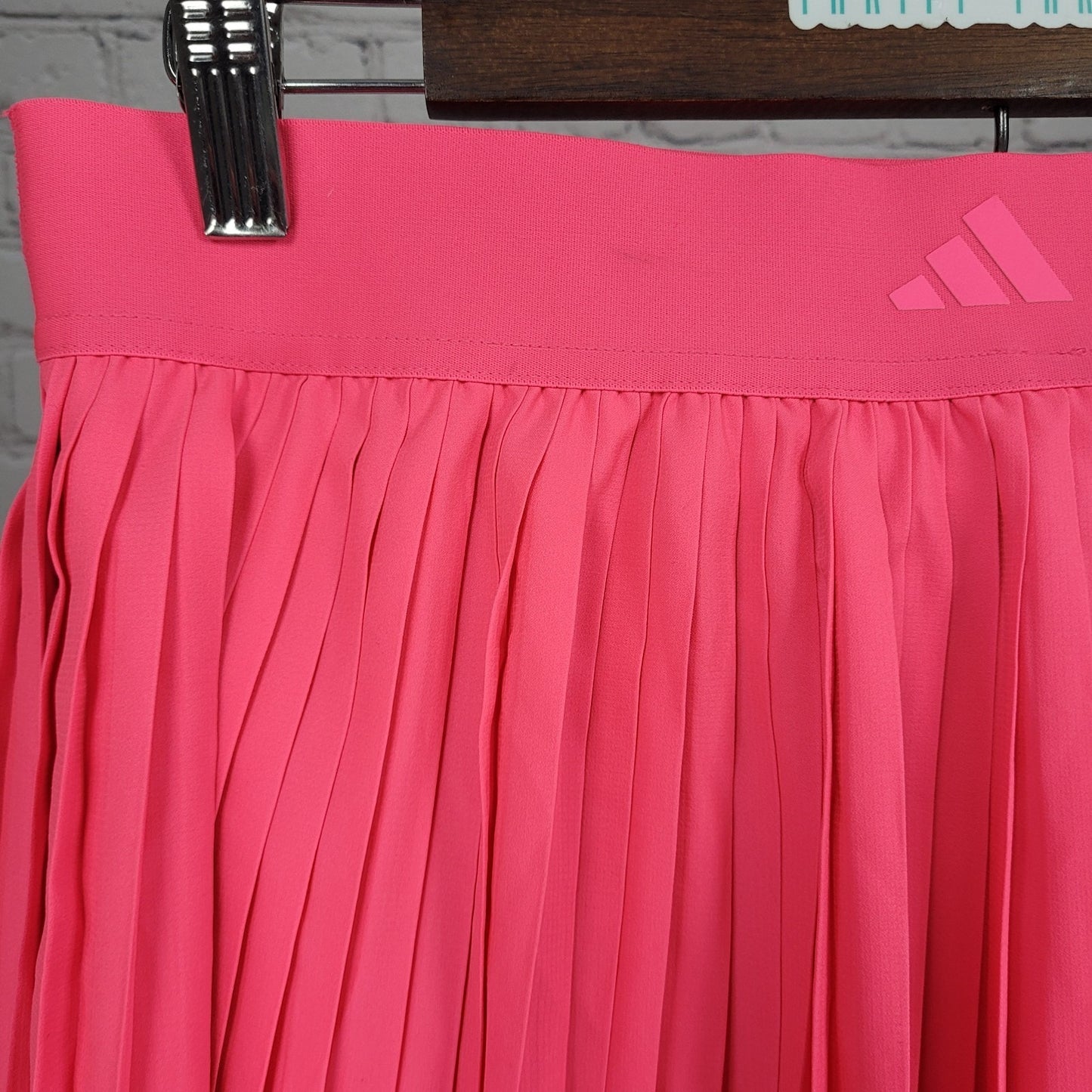 NWD Adidas Pink Club Pleat Tennis Skirt Climacool Built In Shorts Skort Medium M