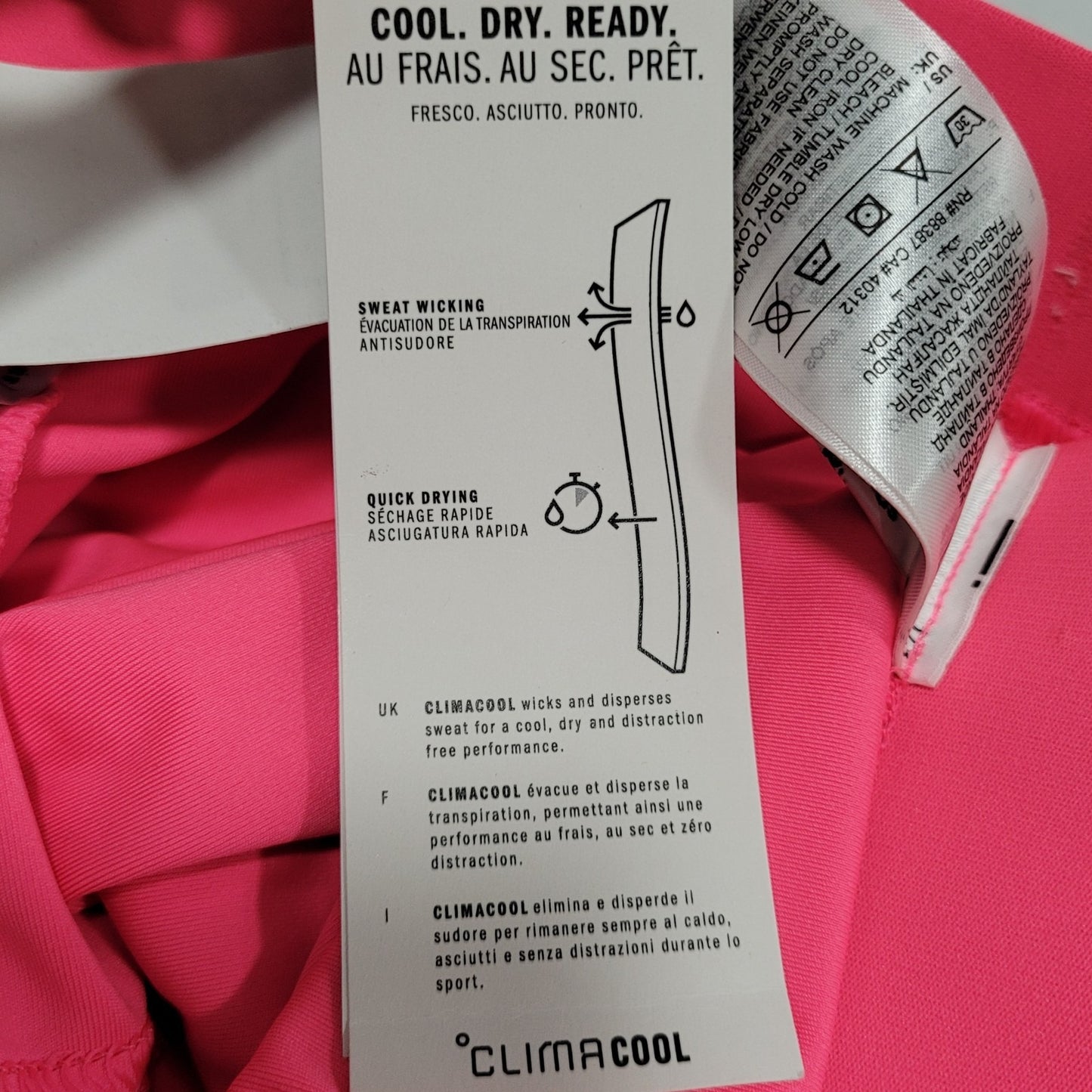 NWD Adidas Pink Club Pleat Tennis Skirt Climacool Built In Shorts Skort Medium M