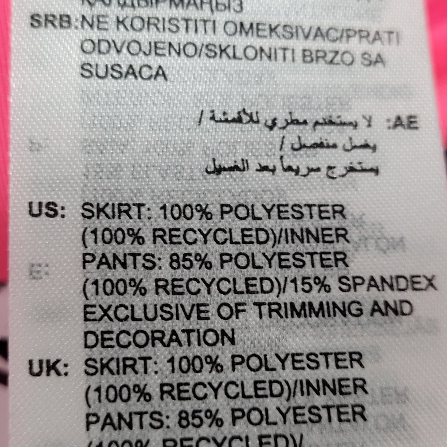 NWD Adidas Pink Club Pleat Tennis Skirt Climacool Built In Shorts Skort Medium M