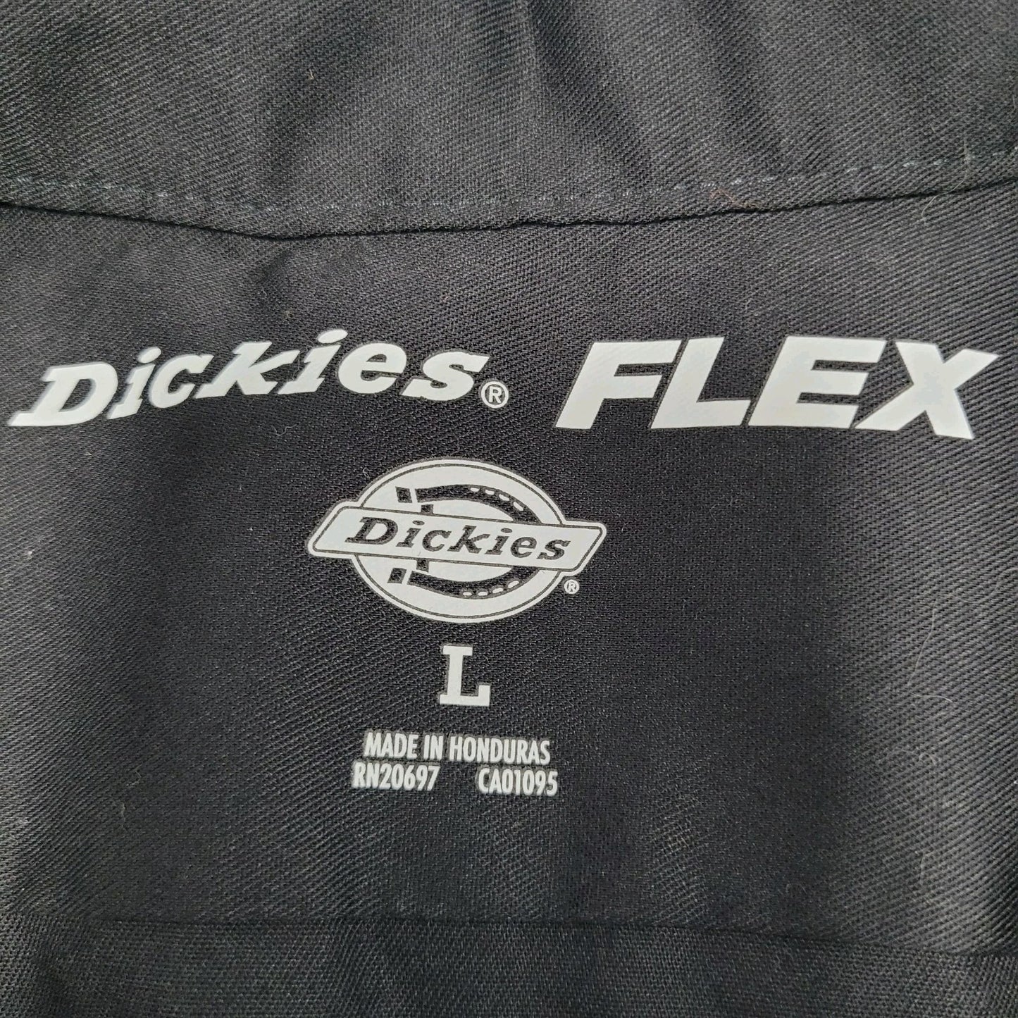 Jim Beam Black Dickies Flex Embroidered Logos Button Up Shirt Large L