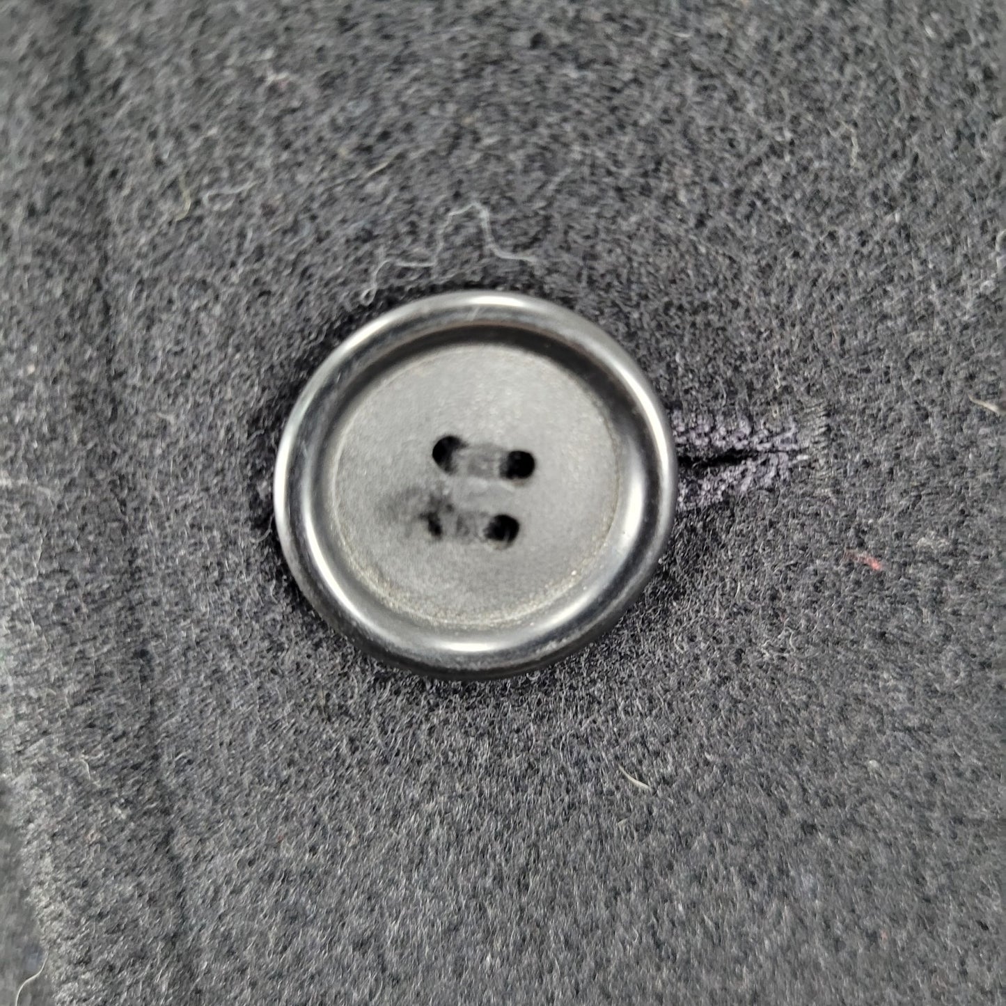 Ralph Ralph Lauren Black Single Breasted Buttoned Vented Notch Over Coat 38R