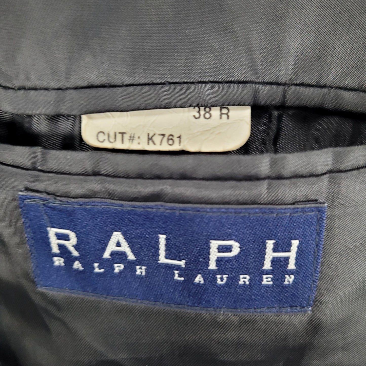Ralph Ralph Lauren Black Single Breasted Buttoned Vented Notch Over Coat 38R