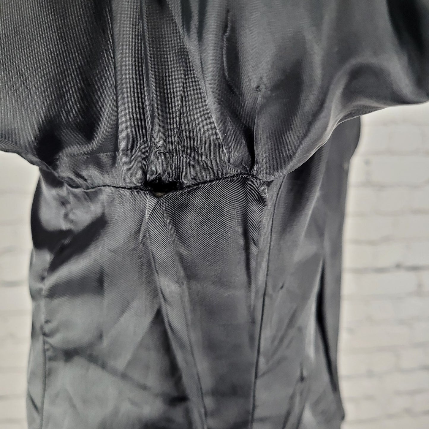 Ralph Ralph Lauren Black Single Breasted Buttoned Vented Notch Over Coat 38R