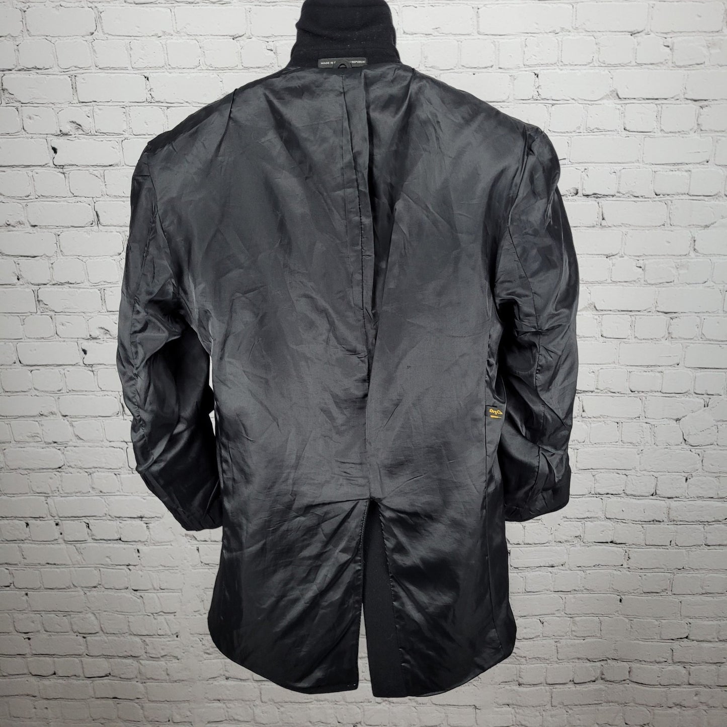 Ralph Ralph Lauren Black Single Breasted Buttoned Vented Notch Over Coat 38R
