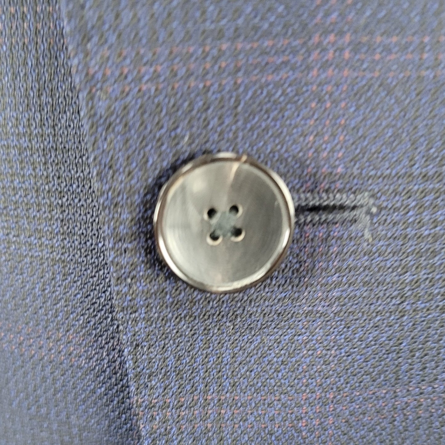 Hugo Boss x Nordstrom Blue 100% Wool Super 120 Drago Check Blazer Sport Coat 42L