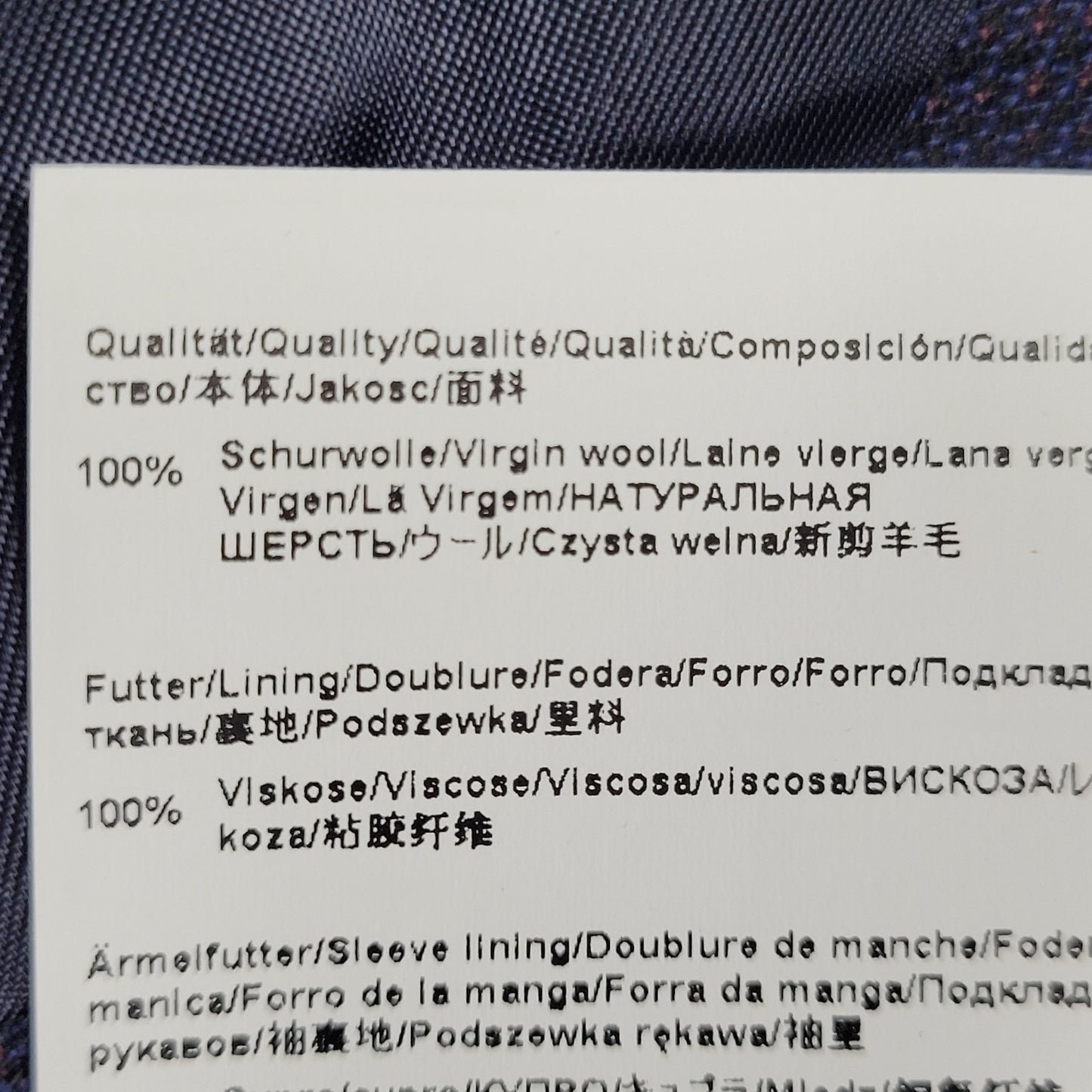 Hugo Boss x Nordstrom Blue 100% Wool Super 120 Drago Check Blazer Sport Coat 42L