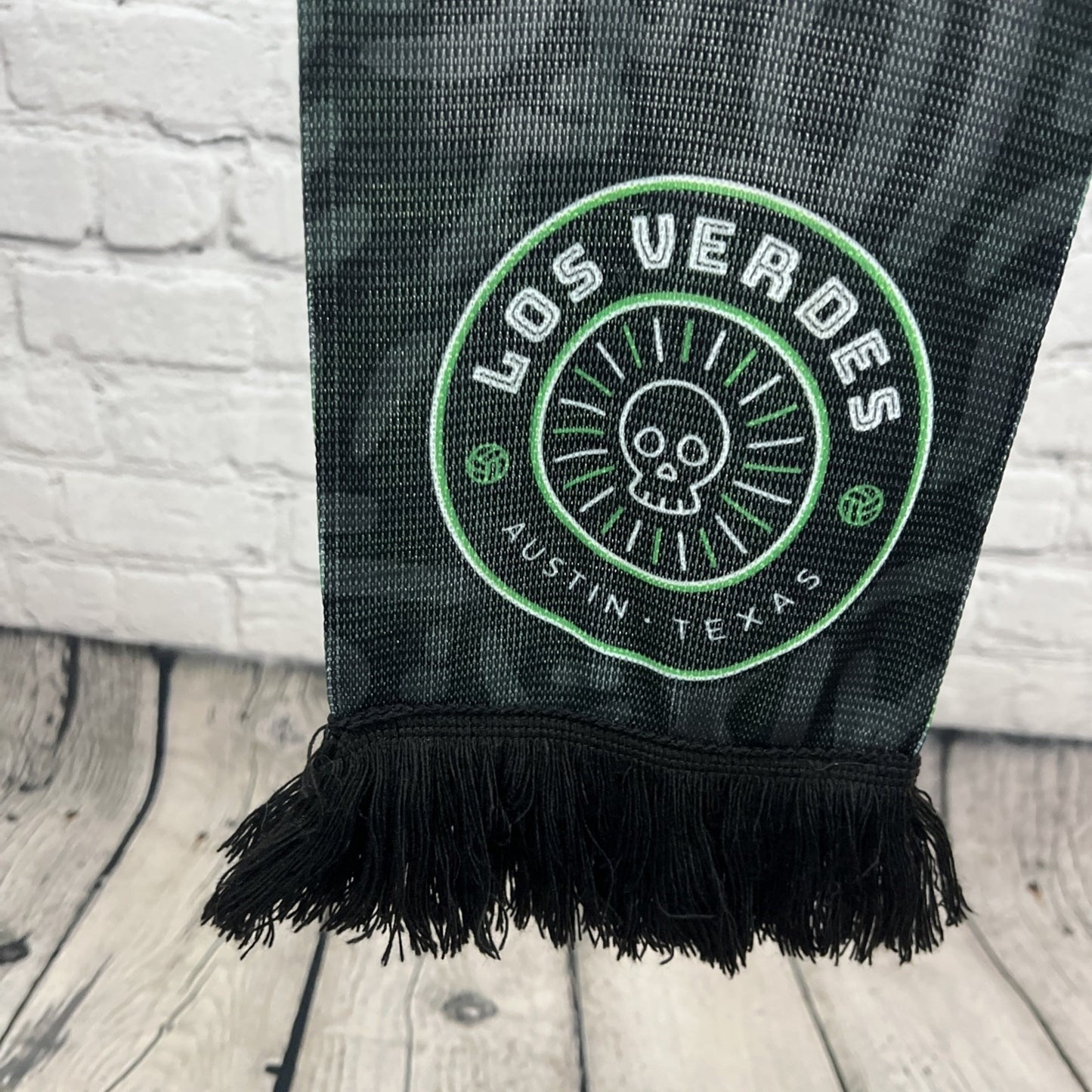 Austin FC Green Black Los Verdes Hasta La Muerte Football MLS Soccer Scarf 54”
