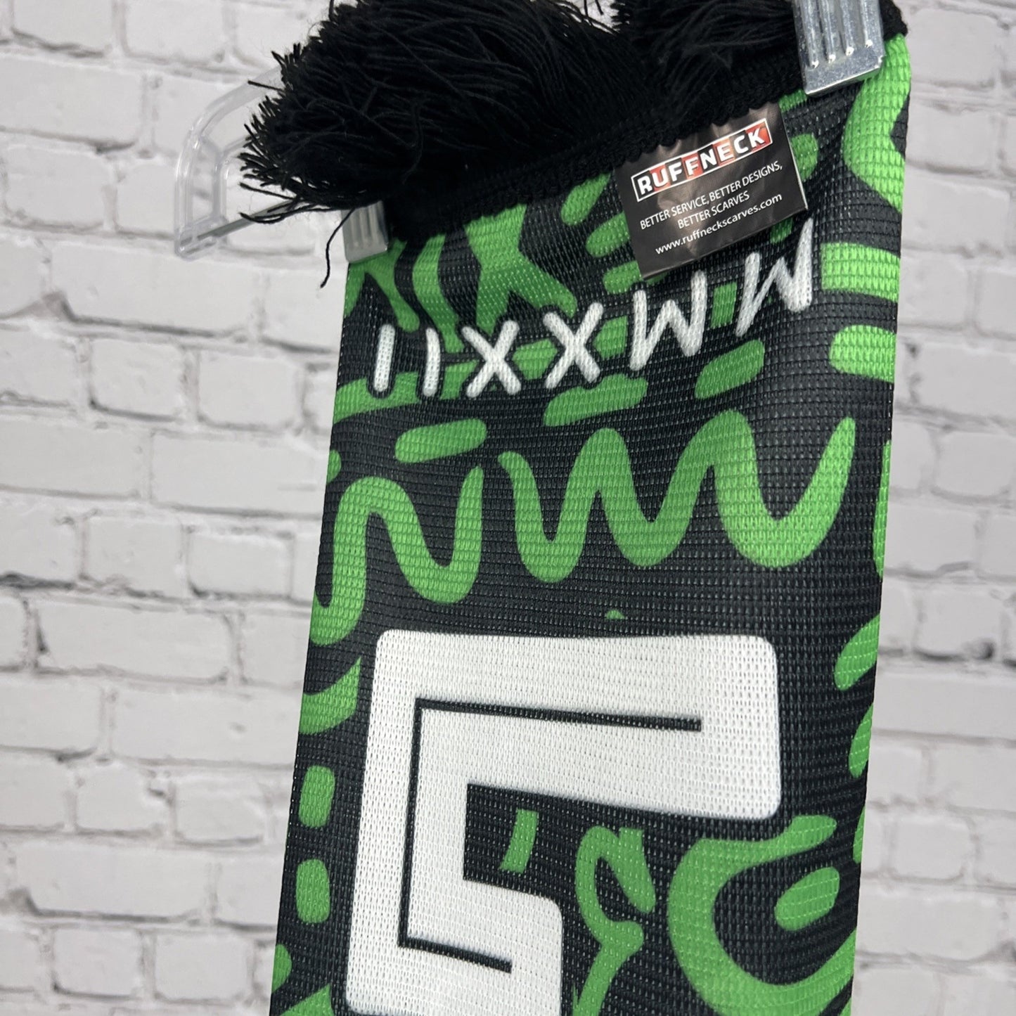 Austin FC Green Black Los Verdes Hasta La Muerte Football MLS Soccer Scarf 54”