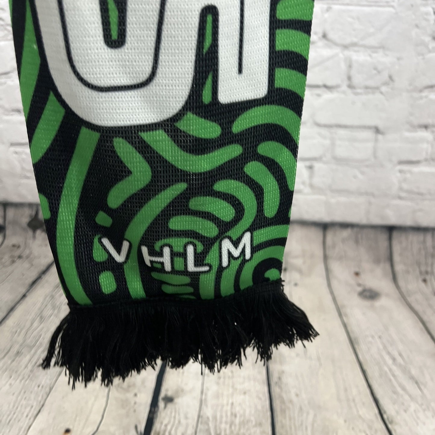Austin FC Green Black Los Verdes Hasta La Muerte Football MLS Soccer Scarf 54”