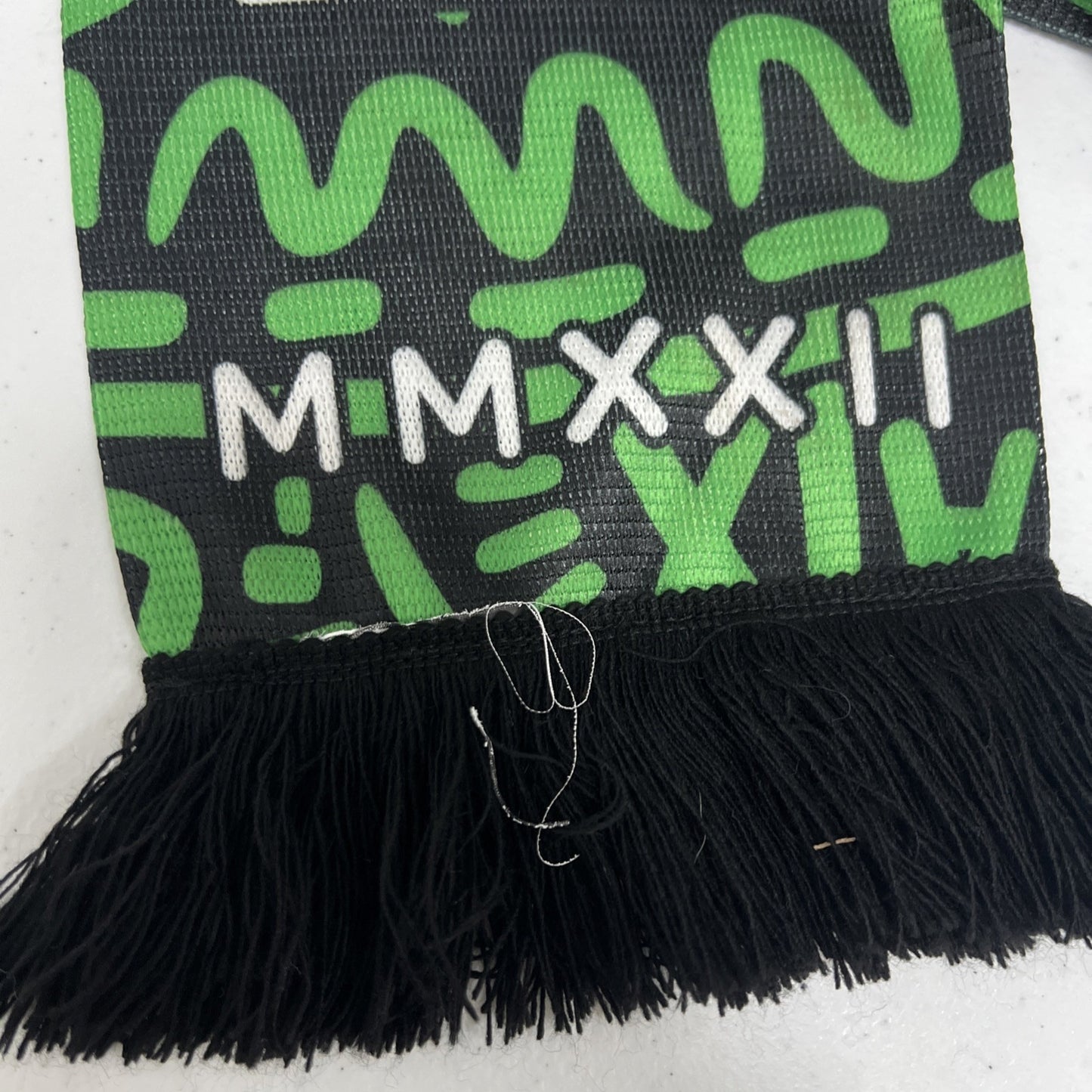Austin FC Green Black Los Verdes Hasta La Muerte Football MLS Soccer Scarf 54”
