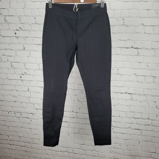 J.CREW Black Pixie Stretch Zipped Skinny Low Rise Ankle Pants Size 0R (24x28)