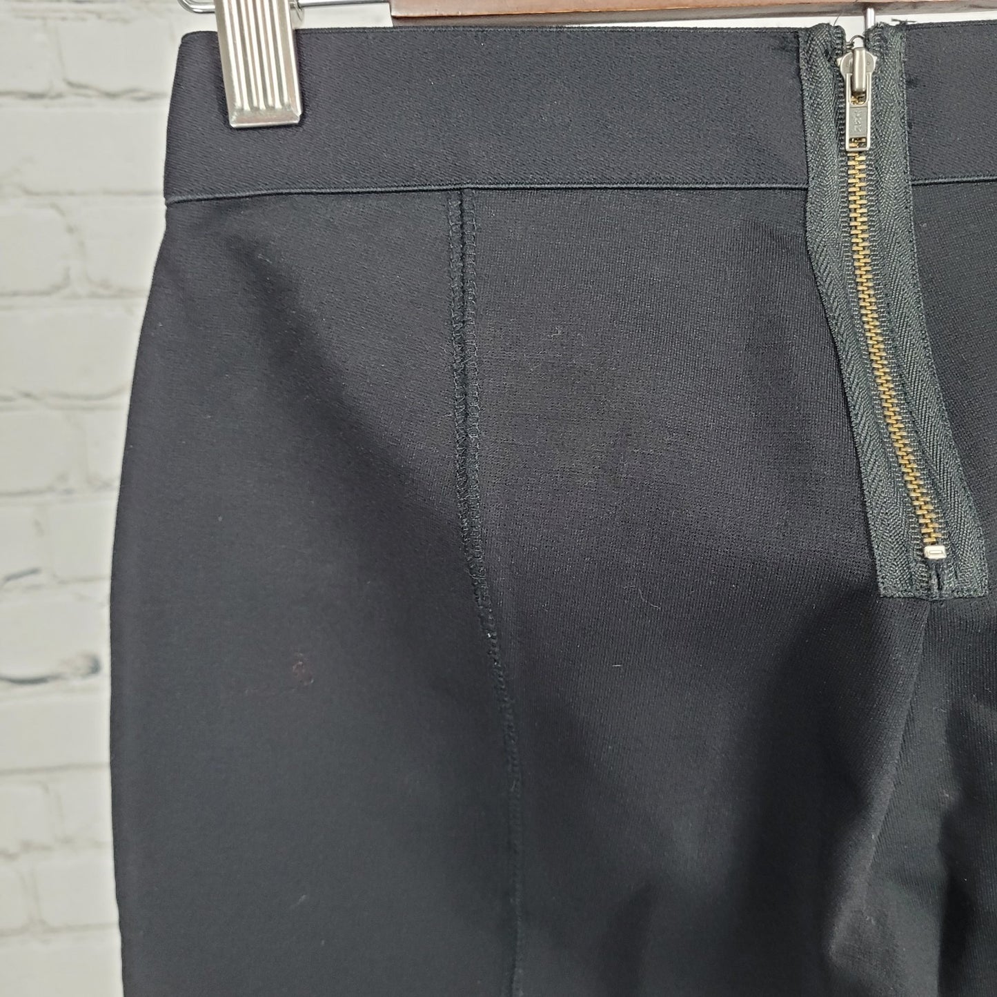 J.CREW Black Pixie Stretch Zipped Skinny Low Rise Ankle Pants Size 0R (24x28)