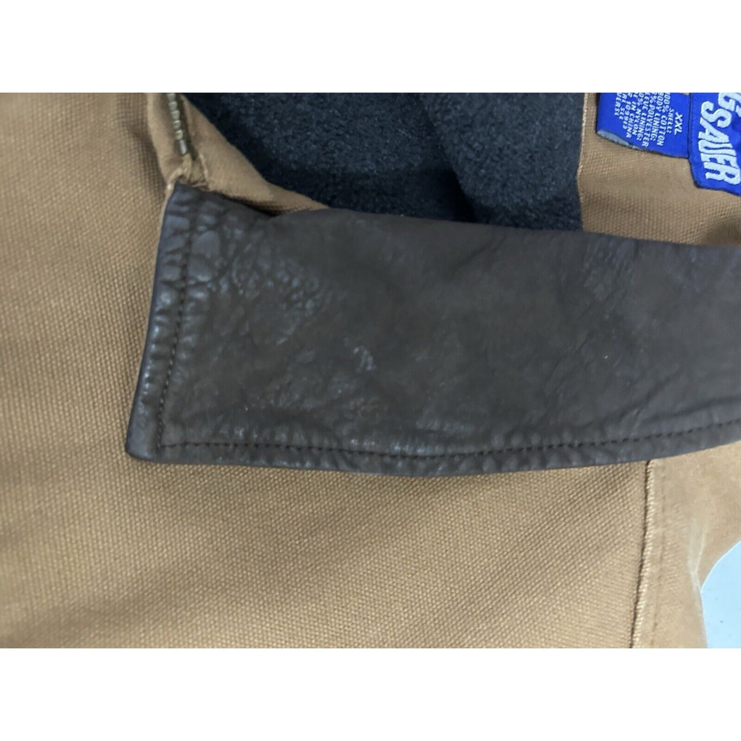 Sig Sauer Brown Cotton Long Sleeve Tactile Lined Heavy Shooting Jacket Size XXL