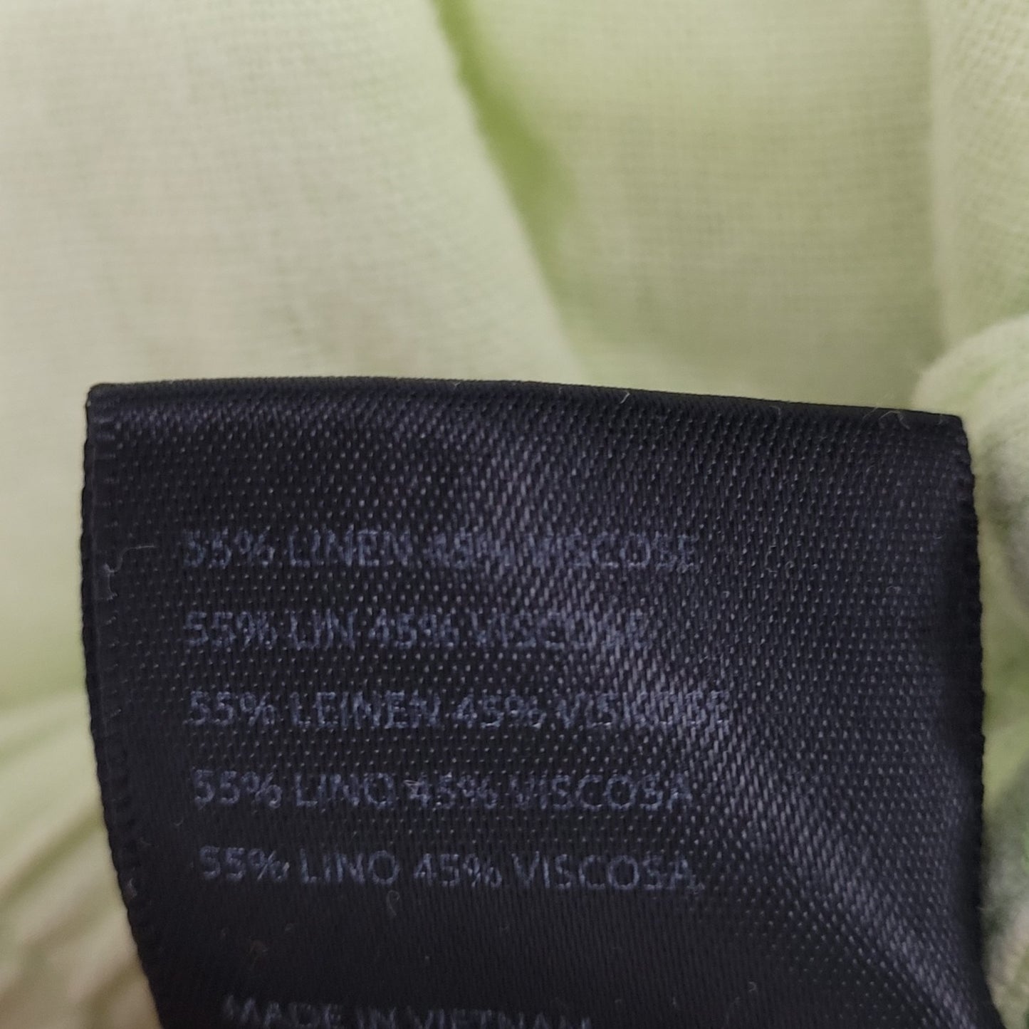 Urban Outfitters Green Linen Blend High Rise Cargo Cropped Pants Small S (26x24)