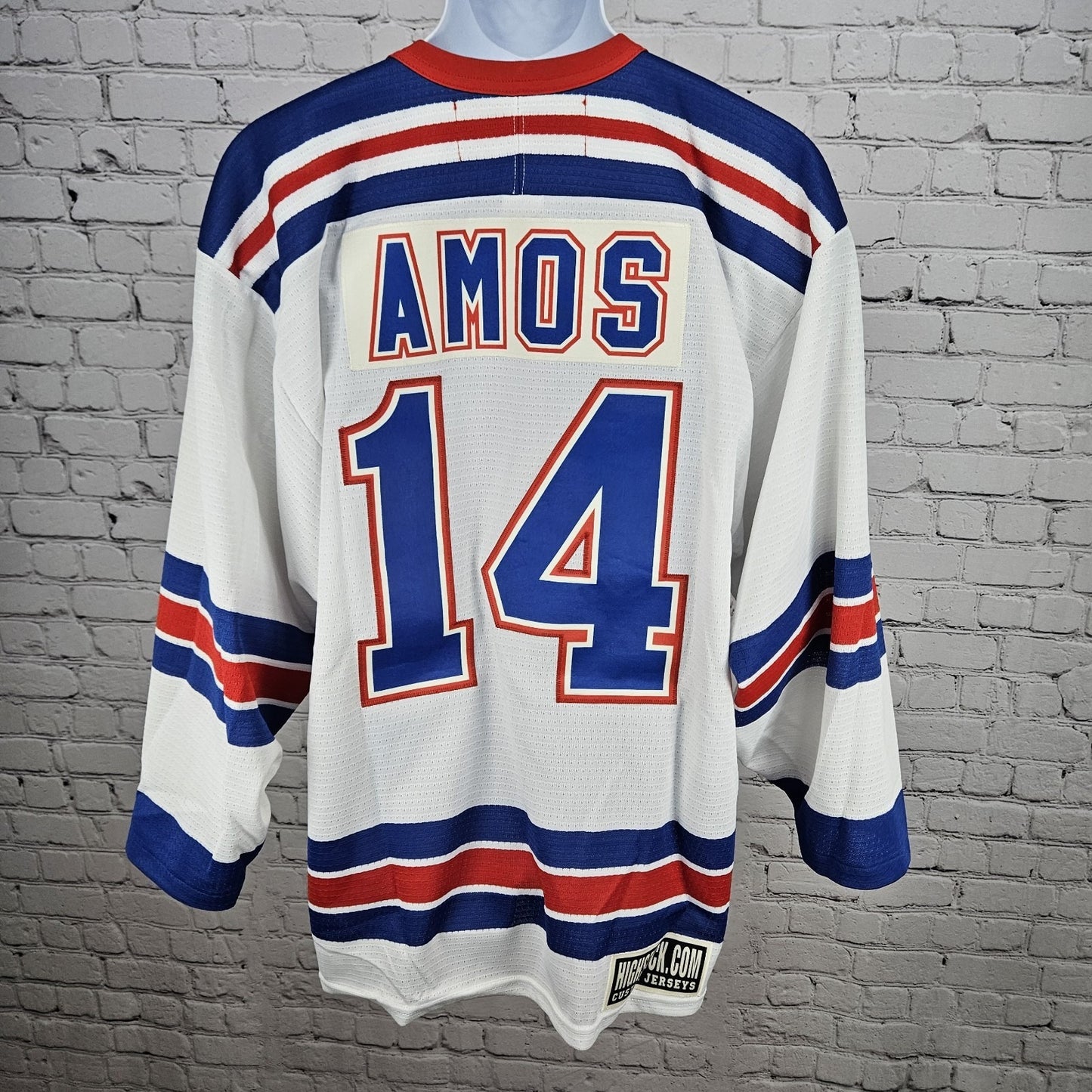 VTG Puddle Jumpers Hockey Club Amos 14 Highstick Flo Knit Jersey Medium M