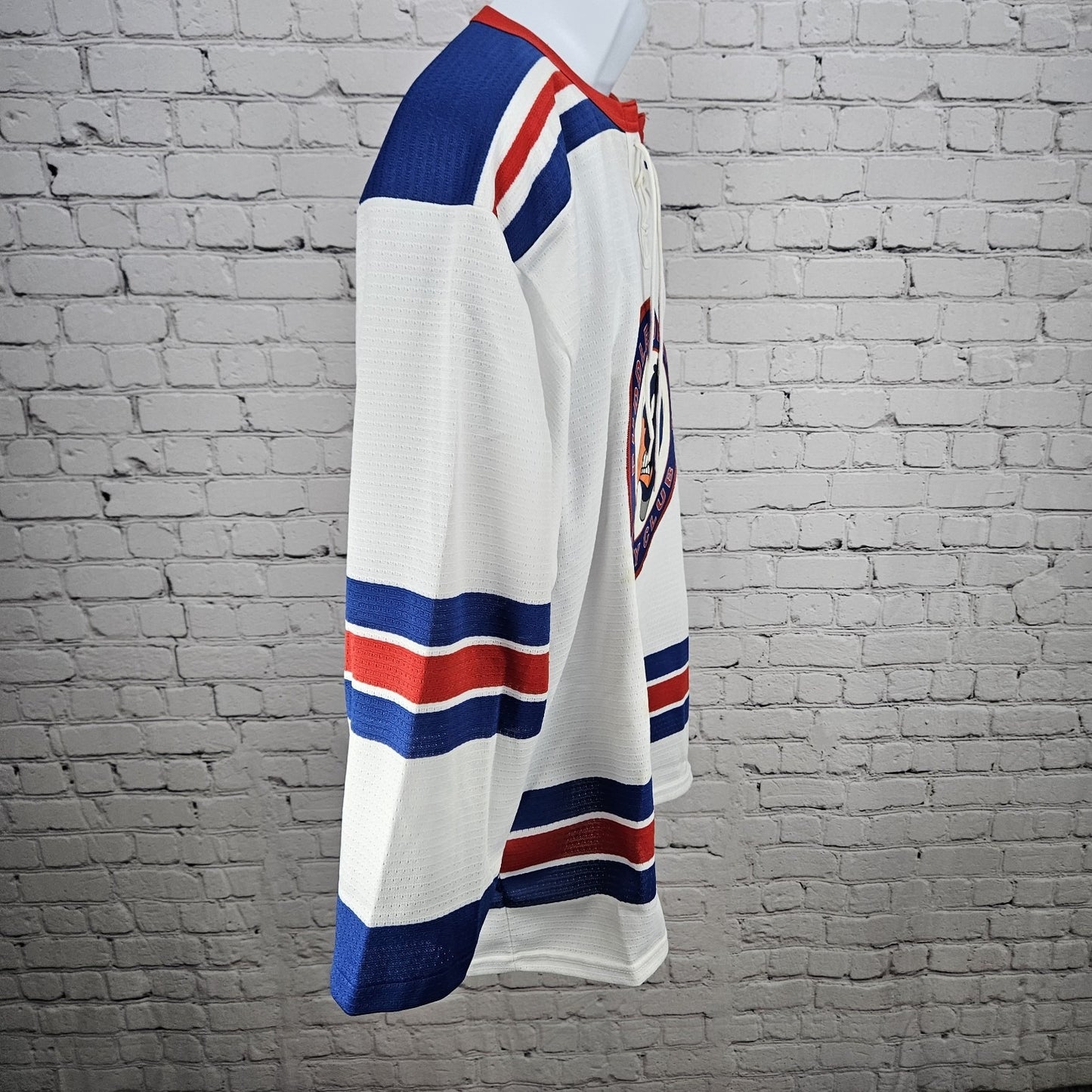 VTG Puddle Jumpers Hockey Club Amos 14 Highstick Flo Knit Jersey Medium M