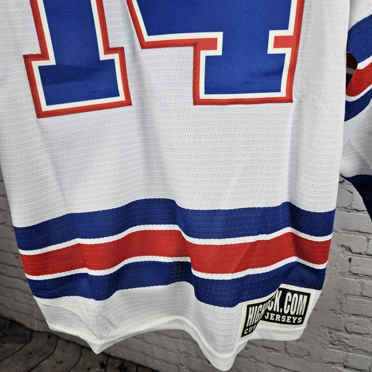 VTG Puddle Jumpers Hockey Club Amos 14 Highstick Flo Knit Jersey Medium M