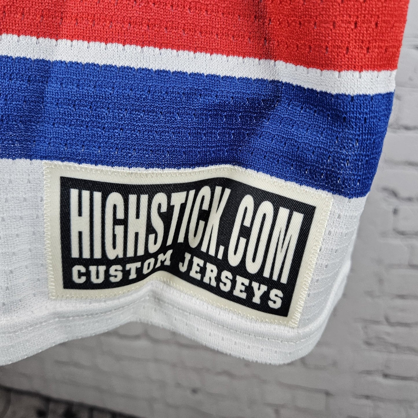 VTG Puddle Jumpers Hockey Club Amos 14 Highstick Flo Knit Jersey Medium M