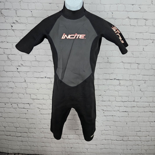 Incite Cabela's Black 2:2 Aqualite Short Sleeve Shorty Springsuit Wetsuit Large