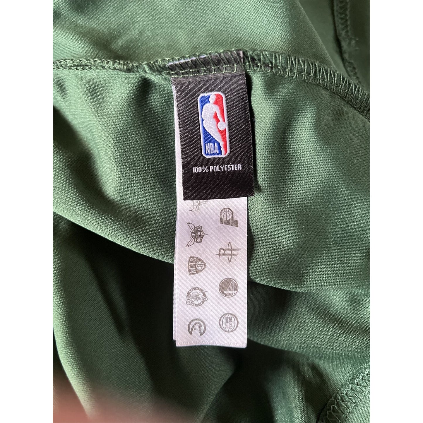 NBA Milwaukee Bucks Green White Sleeveless Jersey Antetokounmpo #34 Tank Top XL