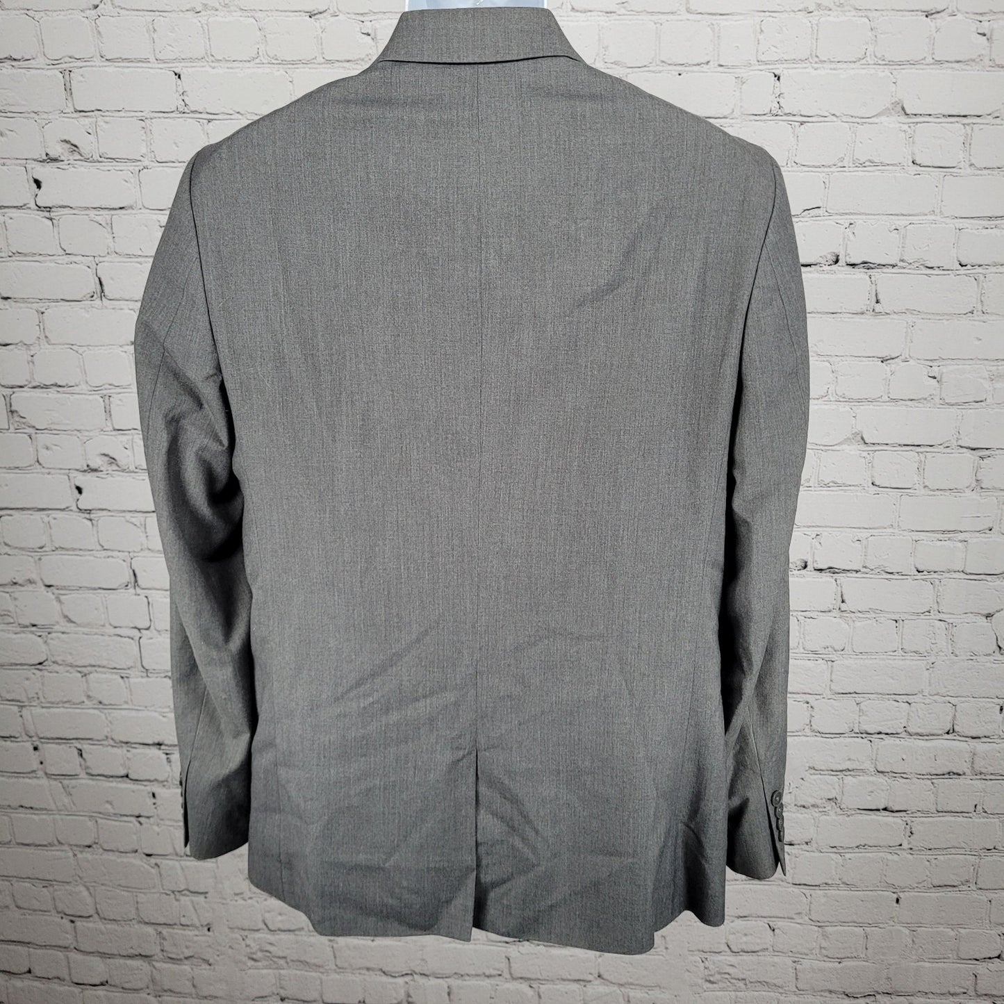 Calvin Klein Grey Slim Fit 2 Button Vented Notch Blazer Sport Coat Large L