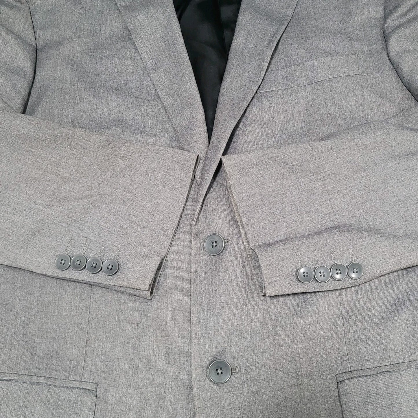 Calvin Klein Grey Slim Fit 2 Button Vented Notch Blazer Sport Coat Large L