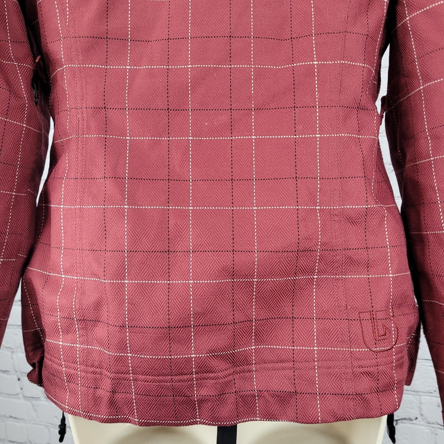 Burton Red Check Dryride Faux Fur Lined Insulated Dream Jacket Size Small S
