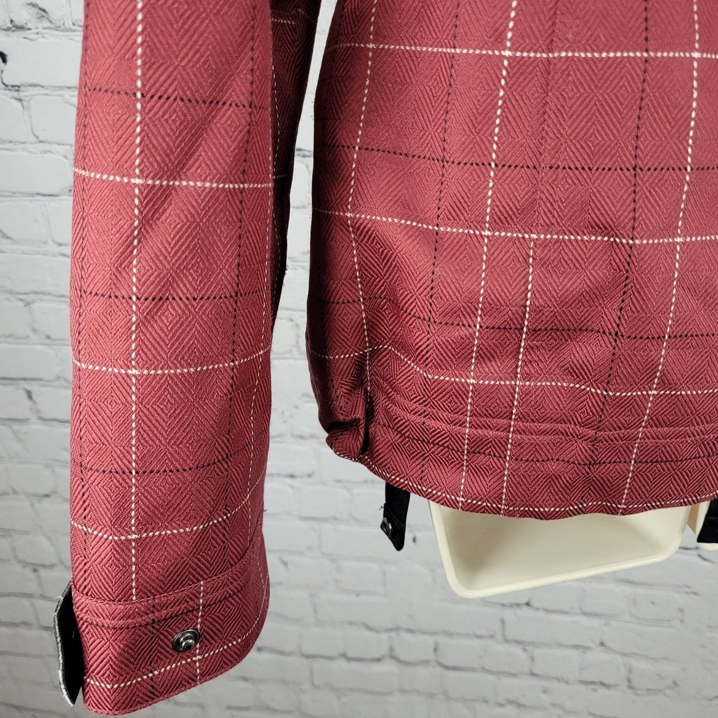 Burton Red Check Dryride Faux Fur Lined Insulated Dream Jacket Size Small S