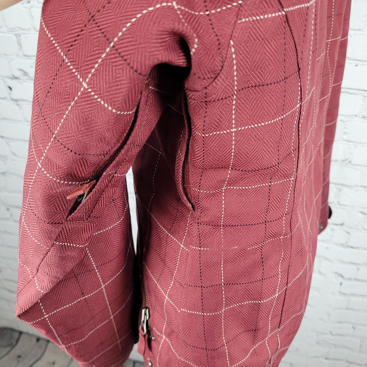 Burton Red Check Dryride Faux Fur Lined Insulated Dream Jacket Size Small S