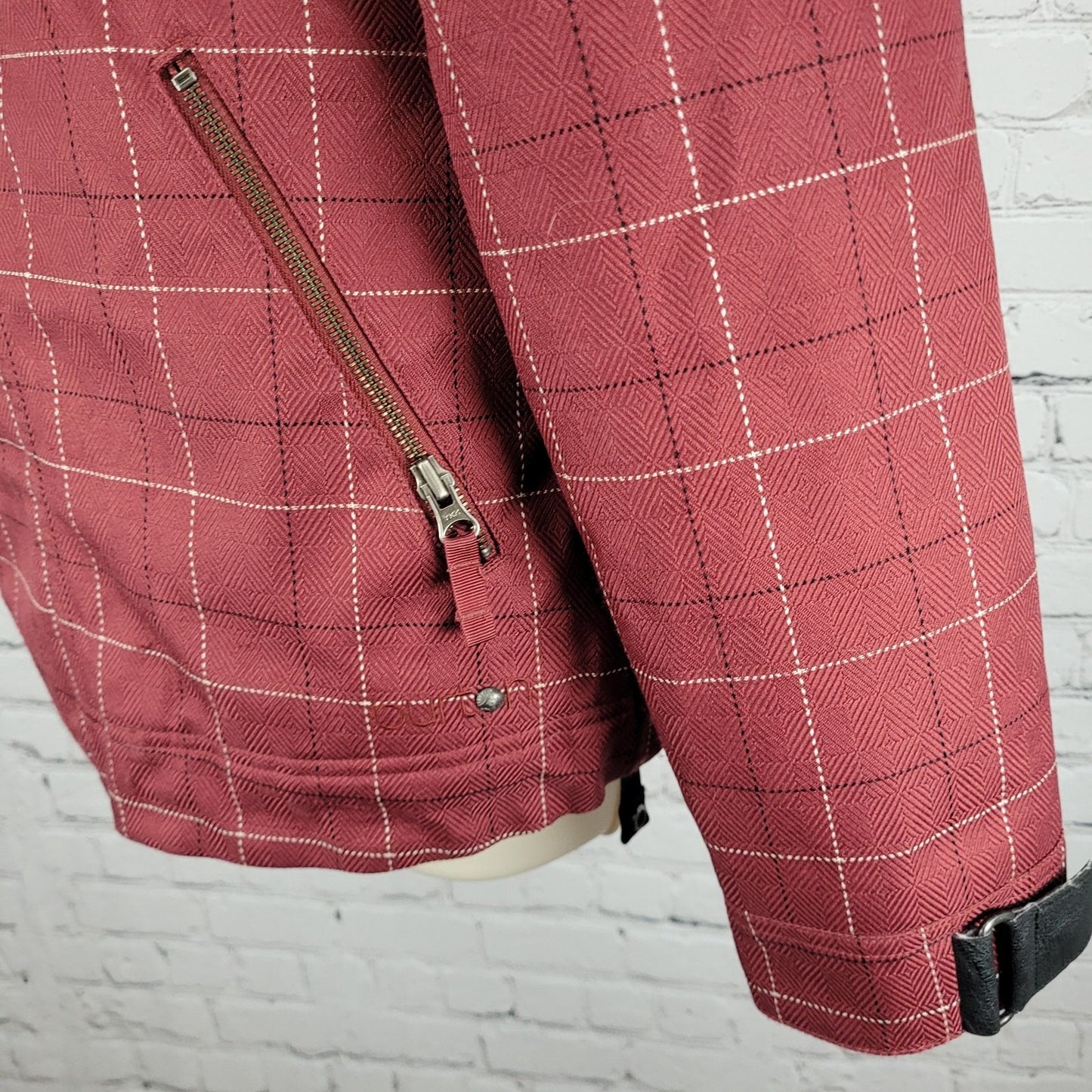 Burton Red Check Dryride Faux Fur Lined Insulated Dream Jacket Size Small S