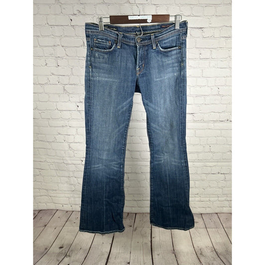 Citizens of Humanity Ingrid 002 Low Waist Flair Stretch Denim Jeans 28 (30 x 33)