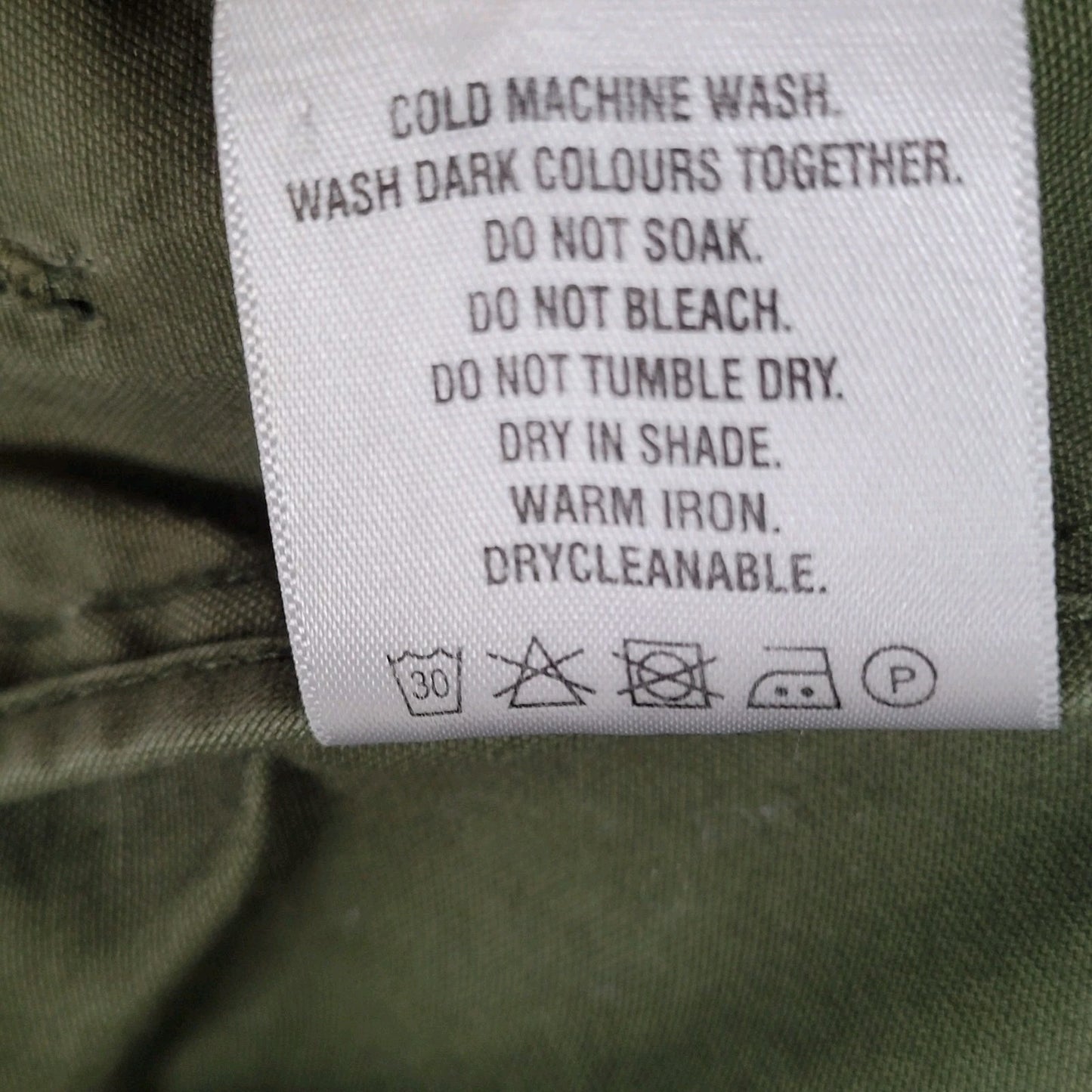 Country Road Green Cotton Canvas Military Utility Full Zip Jacket Australia S