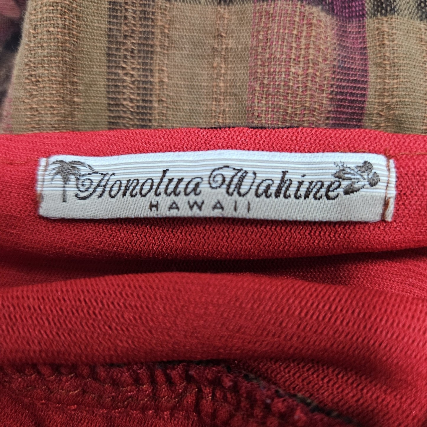 VTG Honolua Wahine Multicolor Plaid Strappy Lined Short Dress USA Medium