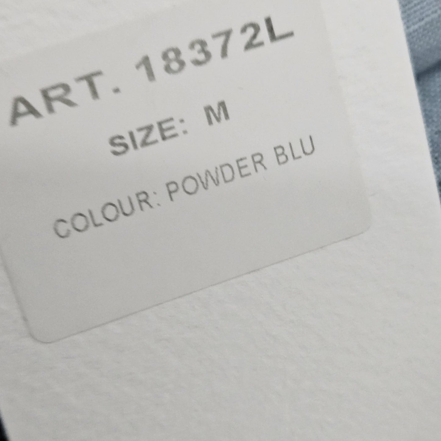 NWT Laura Bianchi Powder Blue 100% Linen Tiered 3/4 Sleeve Top Italy Medium M
