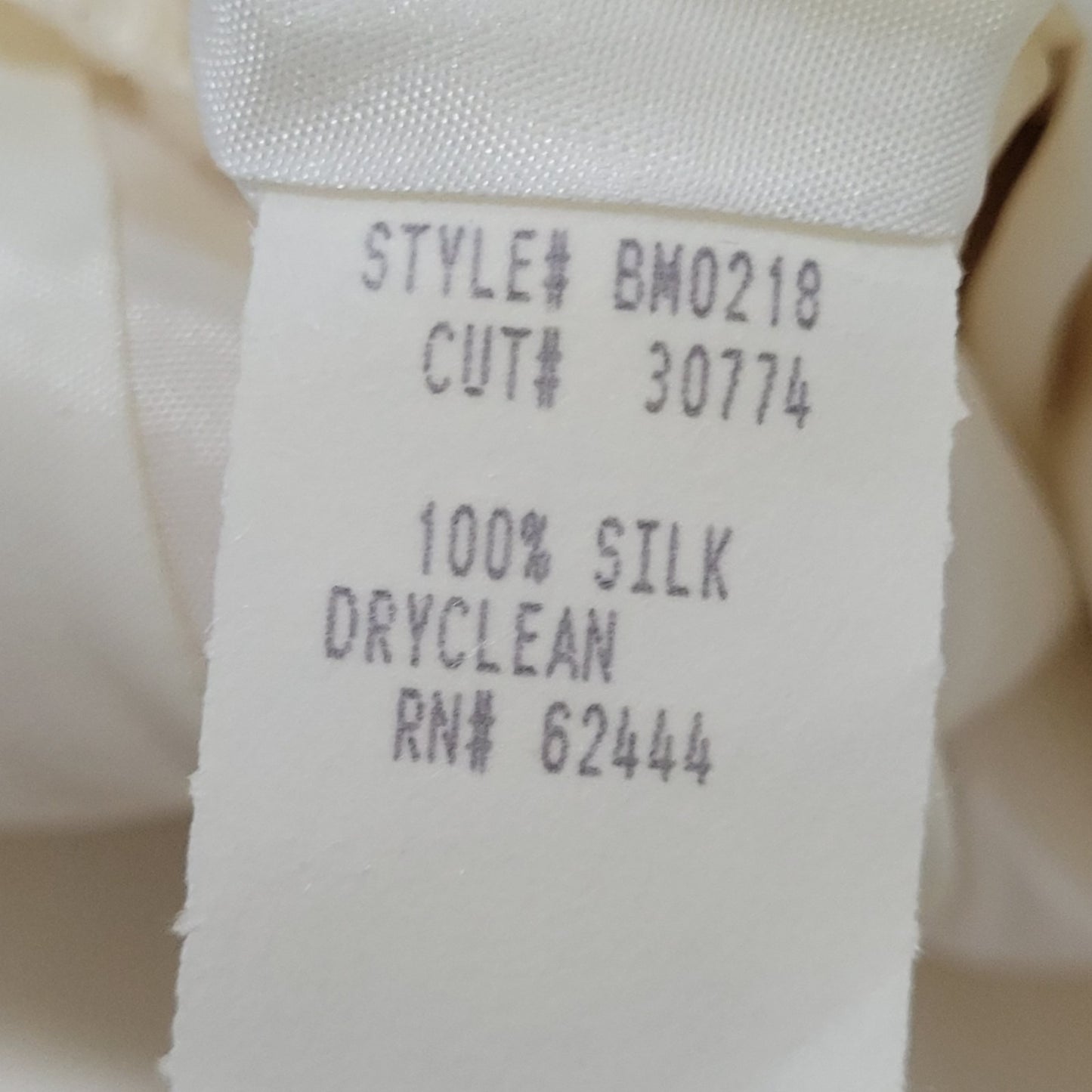 Nicole Miller Ivory 100% Silk Strapless Sweetheart Fit & Flare Boning Dress 4