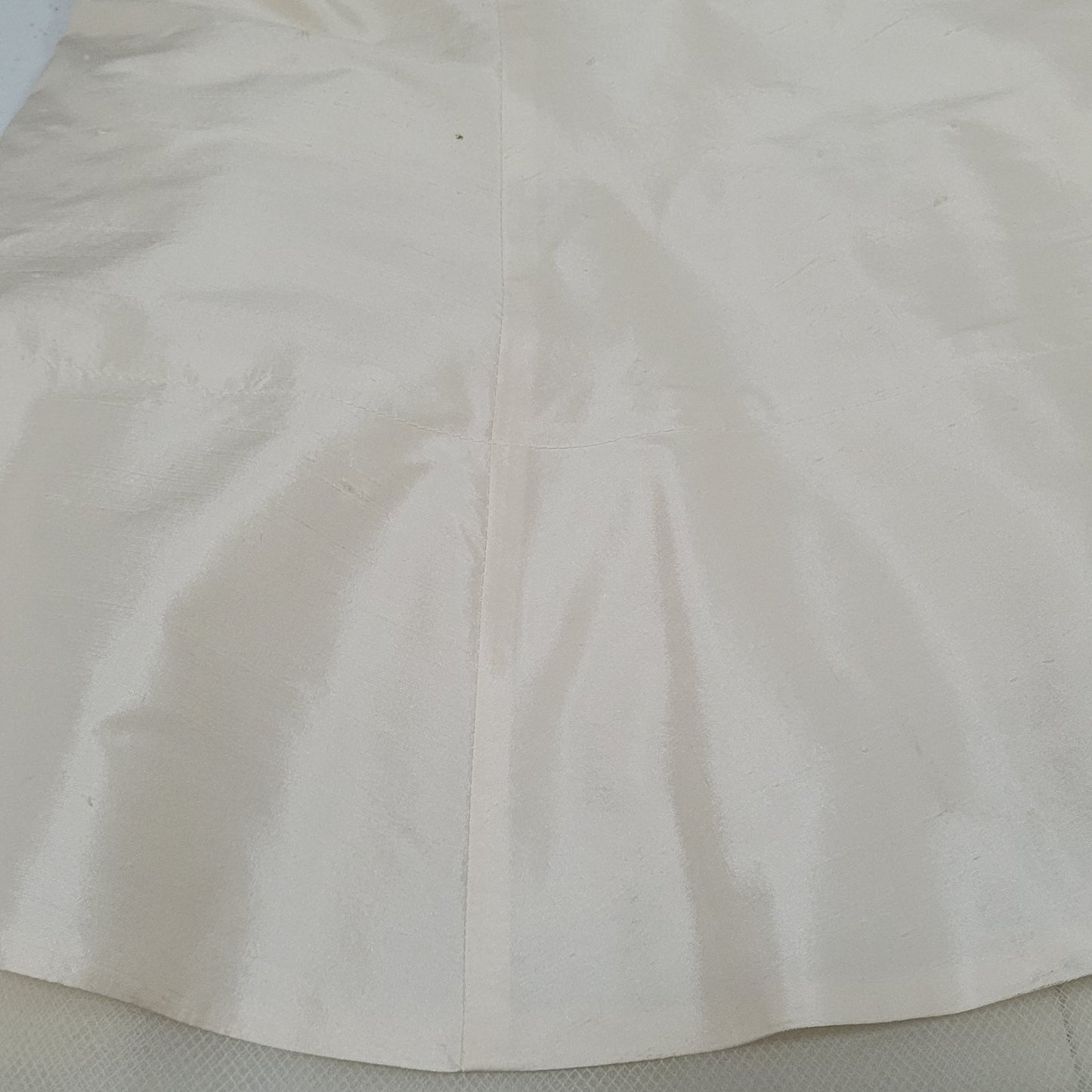 Nicole Miller Ivory 100% Silk Strapless Sweetheart Fit & Flare Boning Dress 4