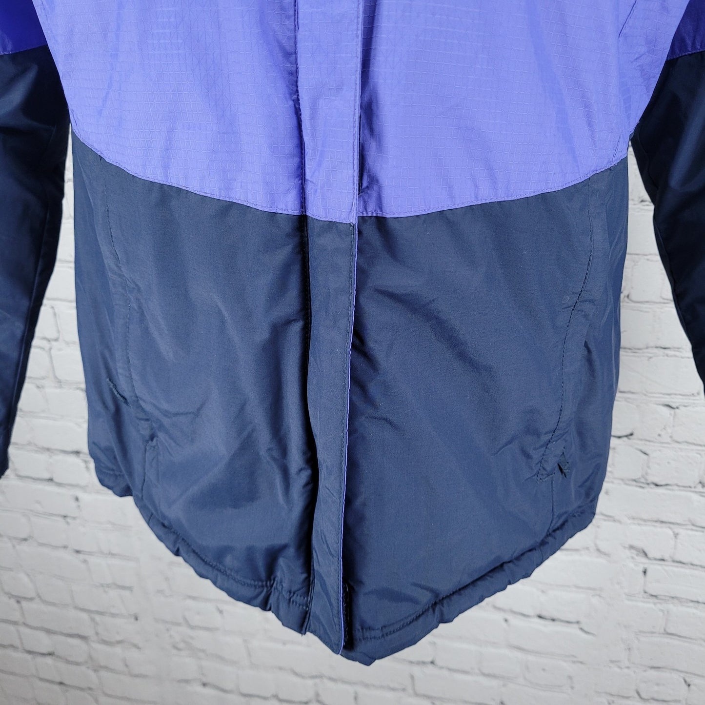 Columbia Omni Shield Purple Blue Insulated Puffer Hooded Jacket Youth L *sm hole