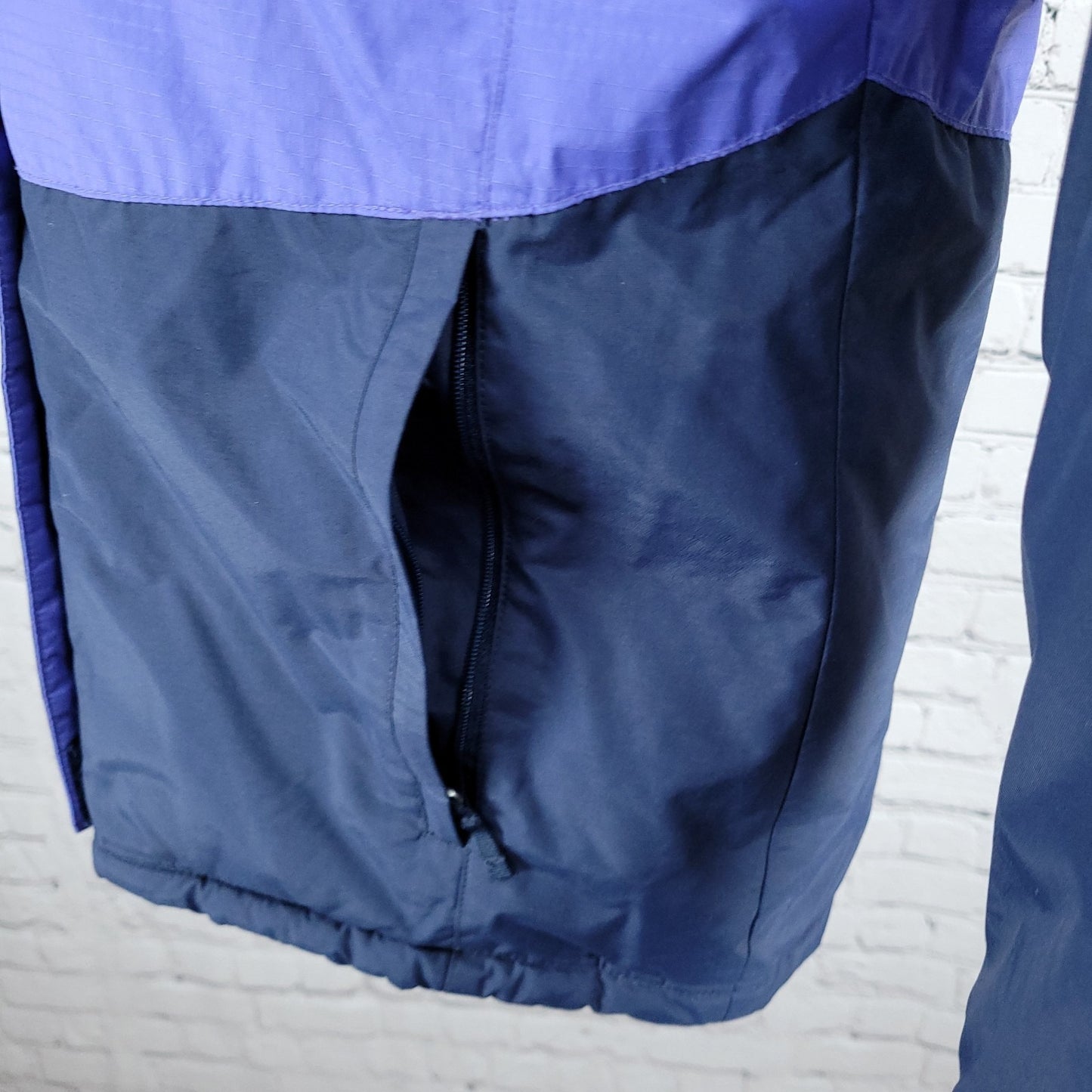 Columbia Omni Shield Purple Blue Insulated Puffer Hooded Jacket Youth L *sm hole