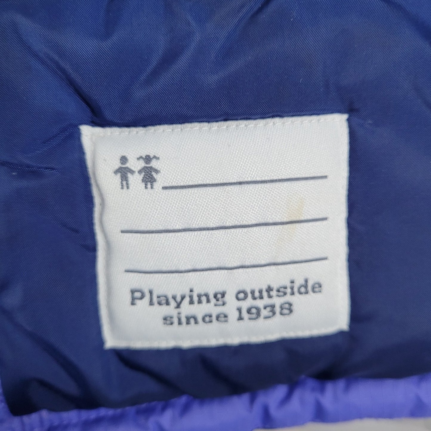 Columbia Omni Shield Purple Blue Insulated Puffer Hooded Jacket Youth L *sm hole